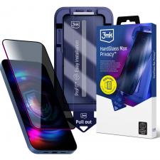 Folii iPhone 18 Pro Max, Folie protectie sticla securizata 3mk HardGlass Max Privacy compatibila cu iPhone 18 Pro Max, Negru, lerato.ro