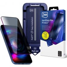 Folii iPhone 18 Pro, Folie protectie sticla securizata 3mk HardGlass Max Privacy compatibila cu iPhone 18 Pro, Negru, lerato.ro