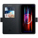 Husa flip cover 3mk Wallet compatibila cu Samsung Galaxy S26 FE, Negru 3 - lerato.ro