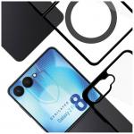 Carcasa 3mk Satin Armor MagCase cu MagSafe compatibila cu Samsung Galaxy Z Flip 8, Transparent / Negru 12 - lerato.ro