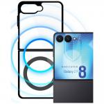 Carcasa 3mk Satin Armor MagCase cu MagSafe compatibila cu Samsung Galaxy Z Flip 8, Transparent / Negru 5 - lerato.ro
