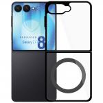 Carcasa 3mk Satin Armor MagCase cu MagSafe compatibila cu Samsung Galaxy Z Flip 8, Transparent / Negru 8 - lerato.ro