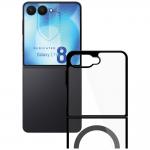 Carcasa 3mk Satin Armor MagCase cu MagSafe compatibila cu Samsung Galaxy Z Flip 8, Transparent / Negru 11 - lerato.ro