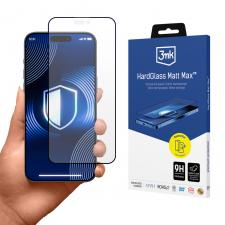 Folii iPhone 18 Pro, Folie protectie sticla securizata 3mk HardGlass Matt Max compatibila cu iPhone 18 Pro, Negru, lerato.ro
