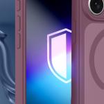 Husa 3mk Misty MagCase Deep Cherry compatibila cu iPhone 18 Pro / 17 Pro, Mov 4 - lerato.ro
