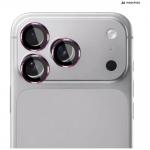 Folie sticla camera foto 3mk Lens Protection Pro compatibila cu iPhone 18 Pro Max / 18 Pro, Burgundy 3 - lerato.ro