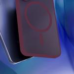 Husa 3mk Smoke MagCase cu MagSafe compatibila cu iPhone 18 Pro Max / 17 Pro Max, Burgundy 6 - lerato.ro