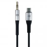 Cablu audio 3MK AUX, tata USB-C la tata jack 3.5 mm, 1m, Negru 10 - lerato.ro