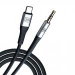 Cablu audio 3MK AUX, tata USB-C la tata jack 3.5 mm, 1m, Negru 2 - lerato.ro