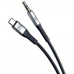 Cablu audio 3MK AUX, tata USB-C la tata jack 3.5 mm, 1m, Negru 7 - lerato.ro