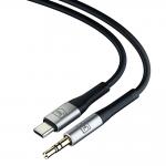 Cablu audio 3MK AUX, tata USB-C la tata jack 3.5 mm, 1m, Negru 12 - lerato.ro