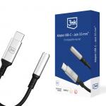 Adaptor audio 3MK Adapter, tata USB-C la mama jack 3.5 mm, Argintiu 14 - lerato.ro