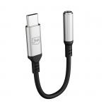 Adaptor audio 3MK Adapter, tata USB-C la mama jack 3.5 mm, Argintiu 9 - lerato.ro