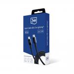 Cablu pentru incarcare si transfer de date 3MK Hyper Cable, USB-C/Lightning, 20W, 1.2m, Negru 4 - lerato.ro