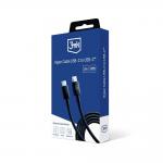 Cablu pentru incarcare si transfer de date 3MK Hyper Cable, 2x USB-C, 100W, 1.2m, Negru 8 - lerato.ro