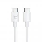 Cablu pentru incarcare si transfer de date 3MK Hyper Cable, 2x USB-C, 100W, 1.2m, Alb 6 - lerato.ro