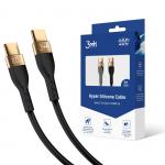 Cablu pentru incarcare si transfer de date 3MK Hyper Silicone, 2x USB-C, 100W, 2m, Negru 7 - lerato.ro