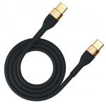Cablu pentru incarcare si transfer de date 3MK Hyper Silicone, 2x USB-C, 100W, 2m, Negru 4 - lerato.ro