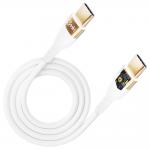 Cablu pentru incarcare si transfer de date 3MK Hyper Silicone, 2x USB-C, 100W, 2m, Alb 6 - lerato.ro