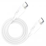 Cablu pentru incarcare si transfer de date 3MK Hyper Silicone, 2x USB-C, 60W, 3A, 1m, Alb 6 - lerato.ro