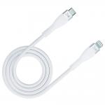 Cablu pentru incarcare si transfer de date 3MK Hyper Silicone, USB-C/Lightning, 20W, 3A, 1m, Alb 12 - lerato.ro