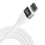 Cablu pentru incarcare si transfer de date 3MK Hyper Silicone, USB-C/Lightning, 20W, 3A, 1m, Alb 10 - lerato.ro