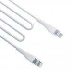Cablu pentru incarcare si transfer de date 3MK Hyper Silicone, USB-C/Lightning, 20W, 3A, 1m, Alb 9 - lerato.ro