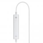 Casti audio cu microfon 3MK Wired, In-ear, Control pe fir, USB-C, Lungime cablu 1.2m, Alb 14 - lerato.ro
