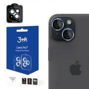 Folie sticla camera foto 3mk Lens Protection Pro compatibila cu iPhone 15 Plus, Albastru