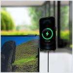 Suport 4smarts cu MagSafe, Atasare pe monitor, Incarcare Wireless 15W, USB-C, Negru 6 - lerato.ro