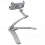 Stand birou 4smarts ErgoFix H7, Rotire 360 grade, 21 × 14.5 × 6 cm, Ajustabil, Silver 5 - lerato.ro