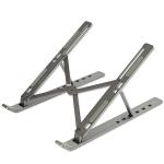 Stand universal laptop ErgoFix H18, Aluminiu, Compatibil cu dispozitive de maxim 15.6 inch, Gri 2 - lerato.ro
