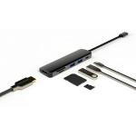 Adaptor Hub 6-in-1 4smarts DeX Function, USB-C la 2x USB-A 3,0m 1x USB-C PD, 1x HDMI, 1x SD, 1x MicroSD, 4K / 30Hz, 5Gbps, 100W, Gri 8 - lerato.ro
