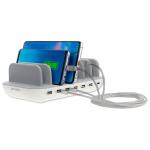 Statie de incarcare 6 in 1 4smarts Family Evo, PD 60W, 2.4A, 3x USB-A, 3x USB-C, Alb 3 - lerato.ro