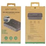 Statie de incarcare 7 in 1 4smarts, PD 100W, Incarcare Wireless 15W, 2x USB-A, 4x USB-C, Negru / Gri 5 - lerato.ro