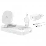 Statie de incarcare 3 in 1 4smarts Trident Qi2, Compatibil MagSafe, Wireless Charging, 25W, 1A, USB-C, Alb 2 - lerato.ro
