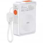 Incarcator retea 6in1 4smarts, 1xUSB-C, 1xUSB-A, Incarcare Wireless 15W, Functie powerbank 10000mAh, Stand incorporat, Alb 3 - lerato.ro