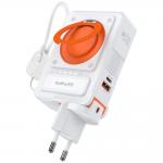 Incarcator retea 6in1 4smarts, 1xUSB-C, 1xUSB-A, Incarcare Wireless 15W, Functie powerbank 10000mAh, Stand incorporat, Alb 6 - lerato.ro