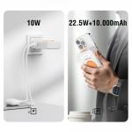 Incarcator retea 6in1 4smarts, 1xUSB-C, 1xUSB-A, Incarcare Wireless 15W, Functie powerbank 10000mAh, Stand incorporat, Alb 10 - lerato.ro