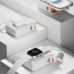 Incarcator retea 6in1 4smarts, 1xUSB-C, 1xUSB-A, Incarcare Wireless 15W, Functie powerbank 10000mAh, Stand incorporat, Alb 11 - lerato.ro