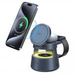 Statie de incarcare 3 in 1 4smarts Aura Sound Qi2, Compatibil MagSafe, Wireless Charging, 30W, Bluetooth 5.1, USB-C, Gri 3 - lerato.ro