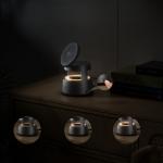 Statie de incarcare 3 in 1 4smarts Aura Sound Qi2, Compatibil MagSafe, Wireless Charging, 30W, Bluetooth 5.1, USB-C, Gri 7 - lerato.ro