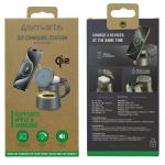 Statie de incarcare 3 in 1 4smarts Aura Sound Qi2, Compatibil MagSafe, Wireless Charging, 30W, Bluetooth 5.1, USB-C, Gri 9 - lerato.ro