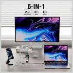 Prelungitor pentru interior 4smarts, 2 prize, 1xUSB-A, 4xUSB-C, 4000W, 3A, Alb 6 - lerato.ro