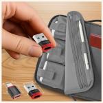 Set 2 adaptoare 4smarts, USB-C la USB-C / USB-A la USB-C, Negru 4 - lerato.ro