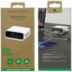 Statie de incarcare 5 in 1 4smarts Desk Charger GaN, PD 100W, 3A, 2x USB-A, 3x USB-C, Alb 5 - lerato.ro