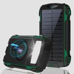 Baterie externa 4smarts Solar TitanPack Rugged UltiMag, 20000mAh, PD 20W, Incarcare Wireless 15W, 1x USB-A, 1x Lightning, 1x MicroUSB, 1x USB-C, Negru / Verde 3 - lerato.ro
