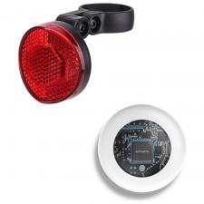 Tracker 4smarts SkyTag cu reflector pentru bicicleta, CR2032, IP66, Alb