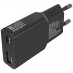 Incarcator retea 4smarts FlatPlug Slim Dual, 30W, 3A, 2xUSB-C, Fast Charging, Negru 4 - lerato.ro