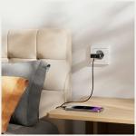 Incarcator retea 4smarts FlatPlug Slim Dual, 30W, 3A, 2xUSB-C, Fast Charging, Negru 6 - lerato.ro